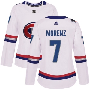 Women's Howie Morenz Montreal Canadiens Authentic 2017 100 Classic Jersey - White