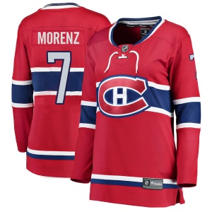 Women's Howie Morenz Montreal Canadiens Breakaway Home Jersey - Red