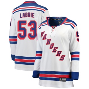 Women's Hubert Labrie New York Rangers Breakaway Away Jersey - White