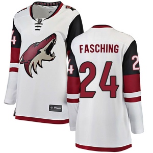 Women's Hudson Fasching Arizona Coyotes Breakaway Away Jersey - White