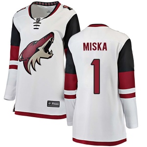 Women's Hunter Miska Arizona Coyotes Authentic Away Jersey - White