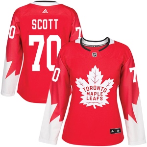 Women's Ian Scott Toronto Maple Leafs Authentic Alternate Jersey - Red