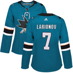 Women's Igor Larionov San Jose Sharks Authentic Home Jersey - Teal