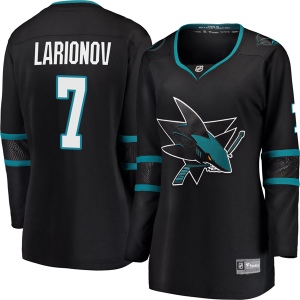 Women's Igor Larionov San Jose Sharks Breakaway Alternate Jersey - Black