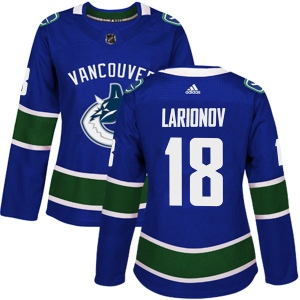 Women's Igor Larionov Vancouver Canucks Authentic Home Jersey - Blue