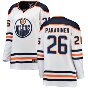 Women's Iiro Pakarinen Edmonton Oilers Authentic Away Breakaway Jersey - White