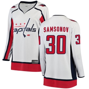 Women's Ilya Samsonov Washington Capitals Breakaway Away Jersey - White