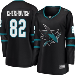 Women's Ivan Chekhovich San Jose Sharks Breakaway Alternate Jersey - Black