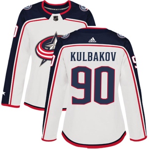 Women's Ivan Kulbakov Columbus Blue Jackets Authentic Away Jersey - White