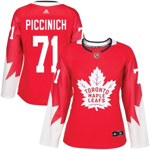 Women's J.J. Piccinich Toronto Maple Leafs Authentic Alternate Jersey - Red