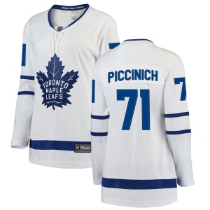 Women's J.J. Piccinich Toronto Maple Leafs Breakaway Away Jersey - White