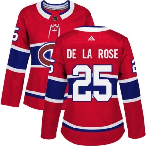 Women's Jacob de la Rose Montreal Canadiens Authentic Home Jersey - Red