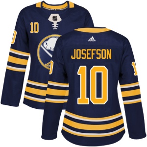 Women's Jacob Josefson Buffalo Sabres Authentic Home Jersey - Navy Blue