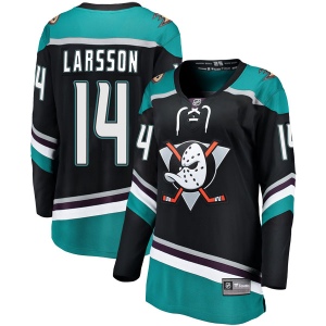 Women's Jacob Larsson Anaheim Ducks Breakaway Alternate Jersey - Black