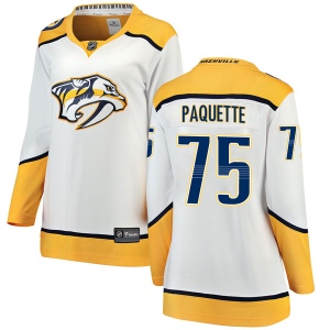 Women's Jacob Paquette Nashville Predators Breakaway Away Jersey - White