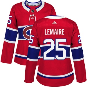 Women's Jacques Lemaire Montreal Canadiens Authentic Home Jersey - Red