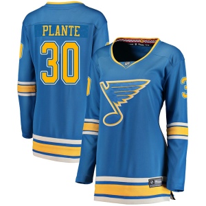 Women's Jacques Plante St. Louis Blues Breakaway Alternate Jersey - Blue