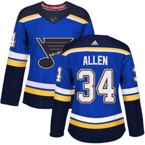 Women's Jake Allen St. Louis Blues Authentic Home Jersey - Royal Blue