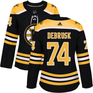 Women's Jake DeBrusk Boston Bruins Authentic Home Jersey - Black