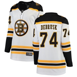 Women's Jake DeBrusk Boston Bruins Breakaway Away Jersey - White