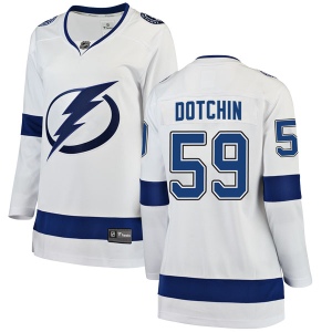 Women's Jake Dotchin Tampa Bay Lightning Breakaway Away Jersey - White