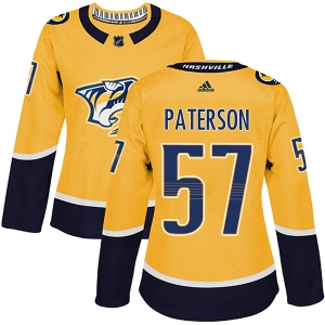 Women's Jake Paterson Nashville Predators Authentic Home Jersey - Gold