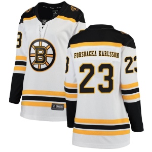 Women's Jakob Forsbacka Karlsson Boston Bruins Breakaway Away Jersey - White