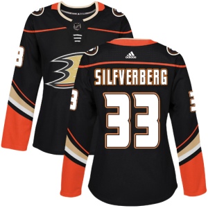 Women's Jakob Silfverberg Anaheim Ducks Authentic Home Jersey - Black