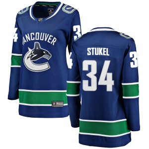 Women's Jakob Stukel Vancouver Canucks Breakaway Home Jersey - Blue