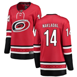 Women's Jakub Nakladal Carolina Hurricanes Breakaway Home Jersey - Red