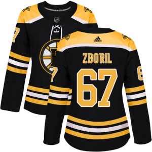 Women's Jakub Zboril Boston Bruins Authentic Home Jersey - Black