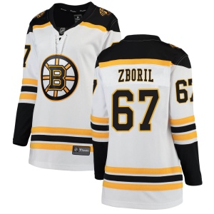 Women's Jakub Zboril Boston Bruins Breakaway Away Jersey - White