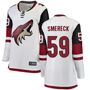 Women's Jalen Smereck Arizona Coyotes Authentic Away Jersey - White