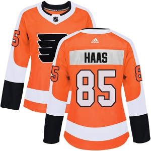 Women's James De Haas Philadelphia Flyers Authentic Home Jersey - Orange