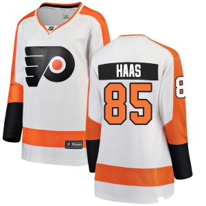 Women's James De Haas Philadelphia Flyers Breakaway Away Jersey - White