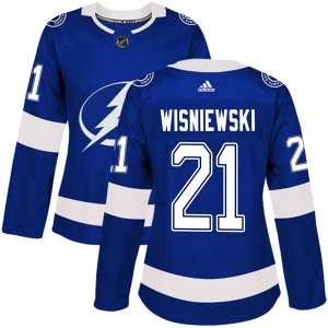 Women's James Wisniewski Tampa Bay Lightning Authentic Home Jersey - Blue