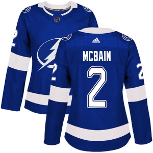 Women's Jamie McBain Tampa Bay Lightning Authentic Home Jersey - Blue