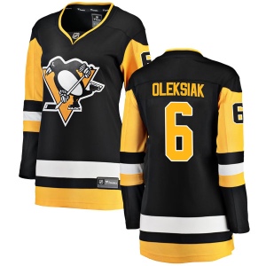 Women's Jamie Oleksiak Pittsburgh Penguins Breakaway Home Jersey - Black