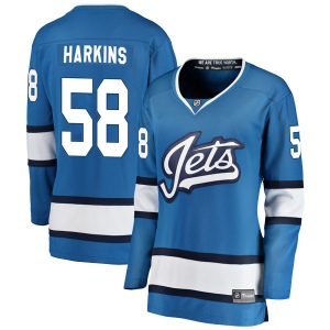 Women's Jansen Harkins Winnipeg Jets Breakaway Alternate Jersey - Blue