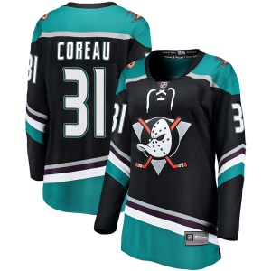 Women's Jared Coreau Anaheim Ducks Breakaway Alternate Jersey - Black