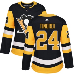 Women's Jarred Tinordi Pittsburgh Penguins Authentic Home Jersey - Black