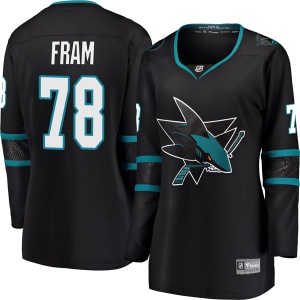 Women's Jason Fram San Jose Sharks Breakaway Alternate Jersey - Black