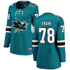 Women's Jason Fram San Jose Sharks Breakaway Home Jersey - Teal