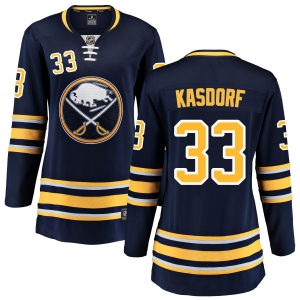 Women's Jason Kasdorf Buffalo Sabres Home Breakaway Jersey - Blue