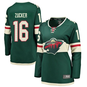 Women's Jason Zucker Minnesota Wild Breakaway Home Jersey - Green