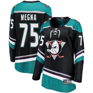 Women's Jaycob Megna Anaheim Ducks Breakaway Alternate Jersey - Black