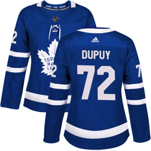 Women's Jean Dupuy Toronto Maple Leafs Authentic Home Jersey - Blue