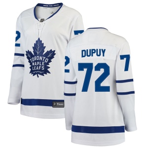 Women's Jean Dupuy Toronto Maple Leafs Breakaway Away Jersey - White