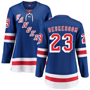 Women's Jeff Beukeboom New York Rangers Home Breakaway Jersey - Blue