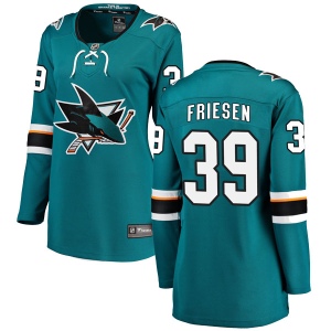 Women's Jeff Friesen San Jose Sharks Breakaway Home Jersey - Teal